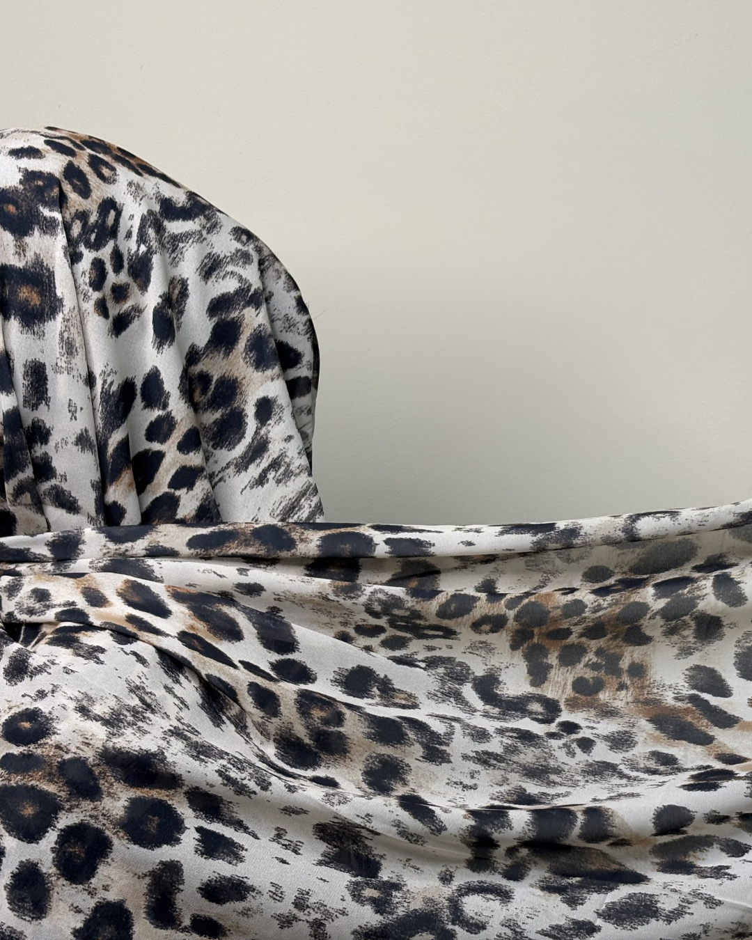 Ivory Leopard Print Hijab