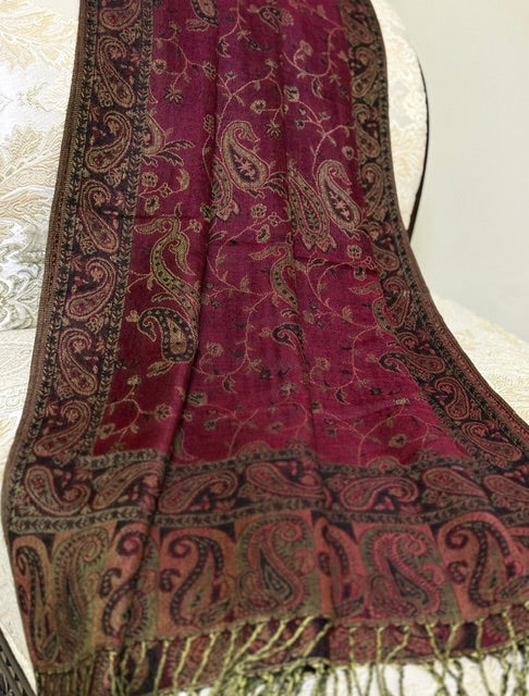 Pashmina Hijab - Mehroon