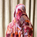 Printed Modal Cotton Hijab -Rosé Bloom
