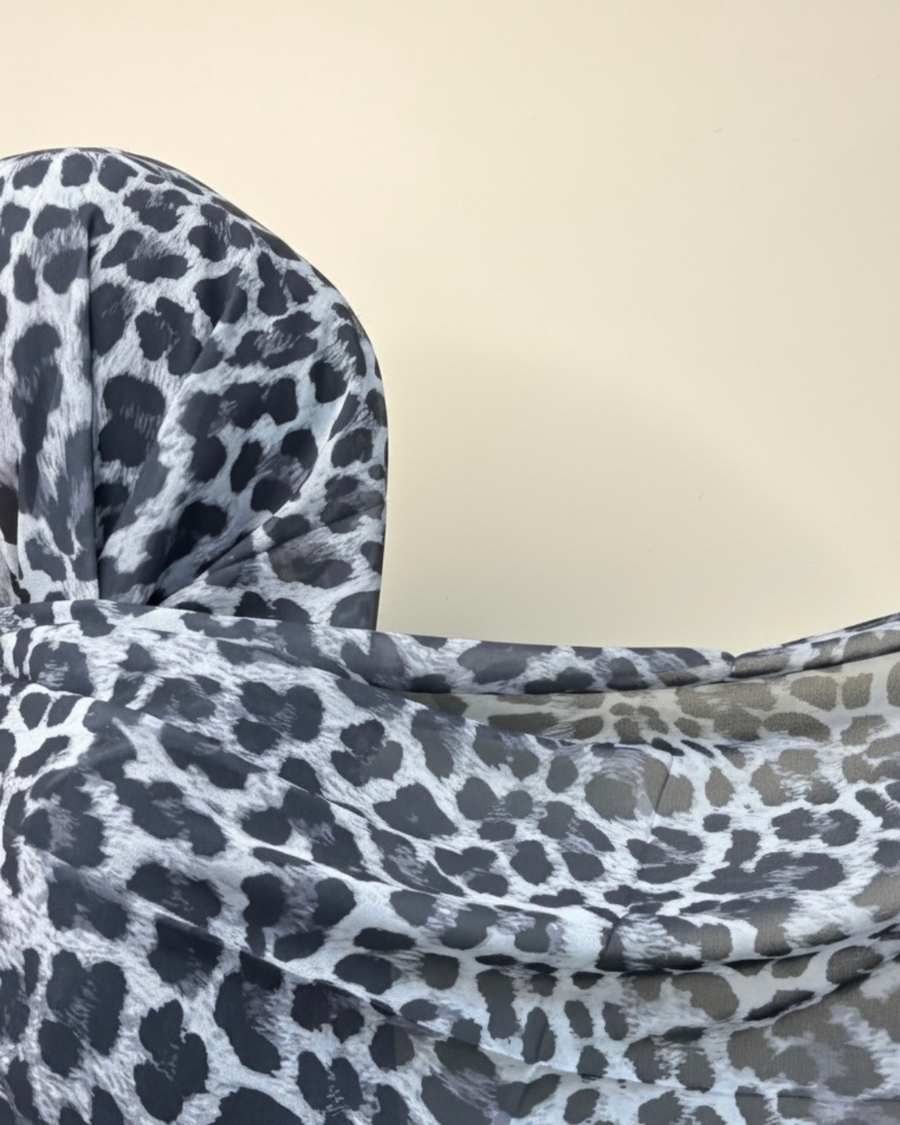 Snow Leopard Print Hijab